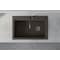 Ruvati 33"x22" Dual-Mnt Granite Composite Sgl Bowl Kitchen Sink, Espresso Brwn RVG1033ES - alternate 2